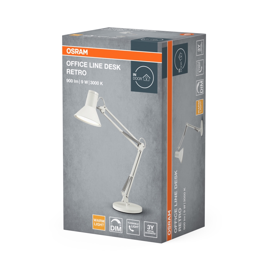Osram - Dimbare LED-bureaulamp OFFICE LINE LED/9W/230V 3000K wit