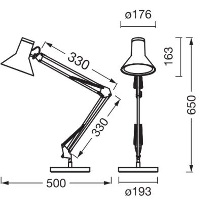 Osram - Dimbare LED-bureaulamp OFFICE LINE LED/9W/230V 3000K zwart