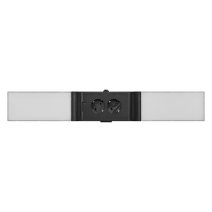 Osram - Dimbare LED-onderbouwlamp met stopcontacten UNDERCABINET LED/10W/230V 3000K 54,8 cm zwart