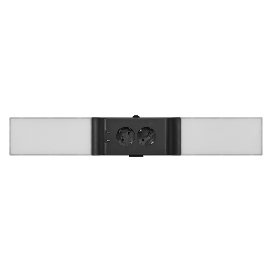 Osram - Dimbare LED-onderbouwlamp met stopcontacten UNDERCABINET LED/10W/230V 3000K 54,8 cm zwart