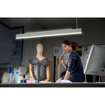 Osram - LED dimbare pendelarmatuur met kabel OFFICE LINE LED/42W/230V 4000K 112,6 cm wit