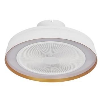 Osram - Dimbare LED-plafondlamp met plafondventilator LED/49W/230V 2700-6500K wit/goud + afstandsbediening