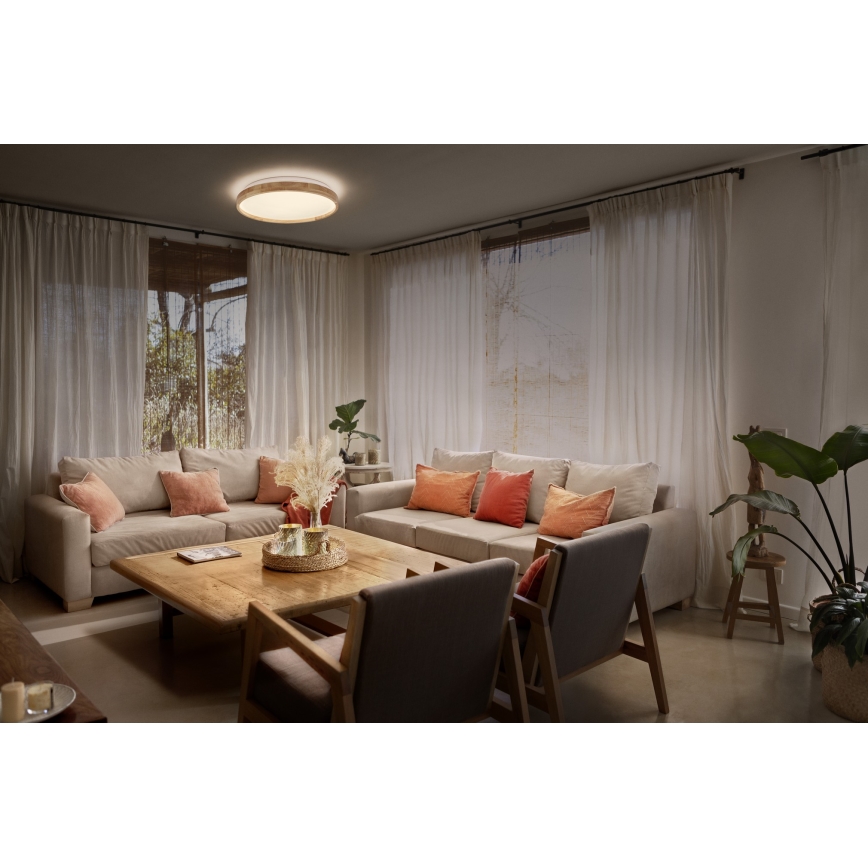 Osram - dimbare LED-plafondlamp ORBIS ALISON LED/24W/230V Ø 39,5 cm, beige