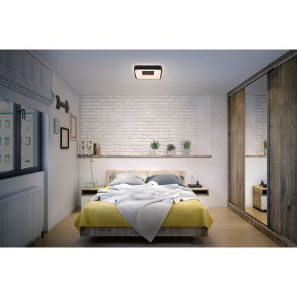 Osram - dimbare LED-plafondlamp ORBIS PIANA LED/36W/230V 48,5x48,5 cm zwart