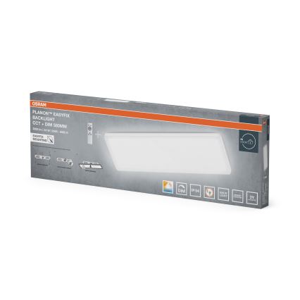 Osram - Dimbare plafondlamp voor de badkamer PLANON EASYFIX LED/24W/230V 2600-6000K 20x58 cm IP54 wit + afstandsbediening