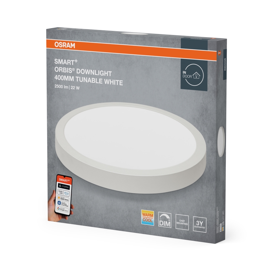Osram - LED dimbare plafondlamp SMART+ Downlight LED/22W/230V Ø 40 cm 3000-6500K Wi-Fi