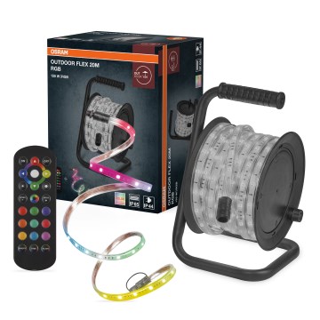 Osram - dimbare LED RGB buitenstrip FLEX 20m LED/135W/230V IP65 + afstandsbediening