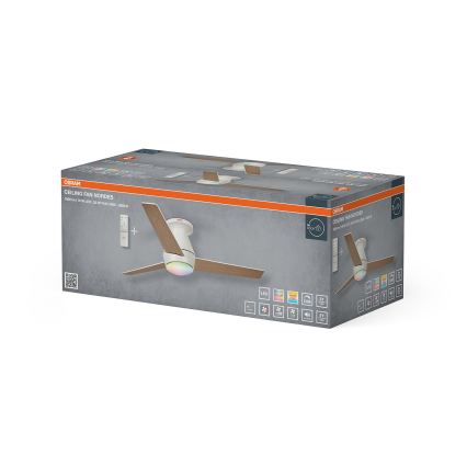 Osram - LED RGB dimbare plafondventilator NORDES LED/18W/230V 3000-6500K + afstandsbediening