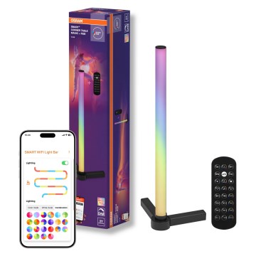 Osram - dimbare LED RGBW tafellamp SMART+ MAGIC LED/7,5W/230V 2700-6500K zwart Wi-Fi + afstandsbediening