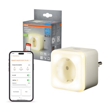 Osram - Dimbare LED slimme stekker met verlichting SCHUKO SMART+ NIGHTLIGHT 3680W/230V Wi‑Fi