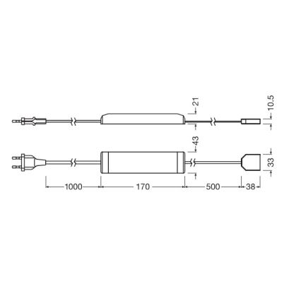 Osram - Dimbare LED-strip FLEX ACOUSTIC 2,6m LED/29W/230V + afstandsbediening