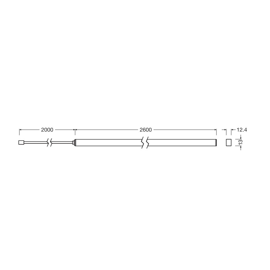 Osram - Dimbare LED-strip FLEX ACOUSTIC 2,6m LED/29W/230V + afstandsbediening