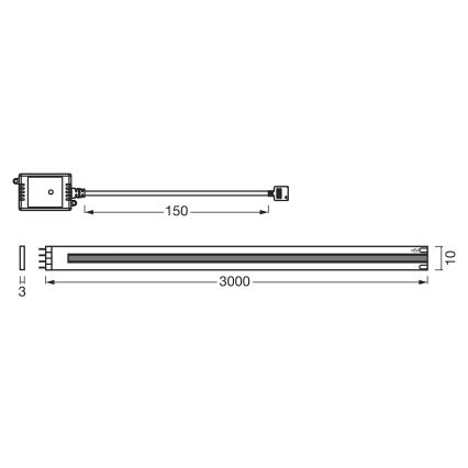 Osram - Dimbare LED-strip SMART+ COB 3m LED/14W/230V 2700-6500K Wi-Fi