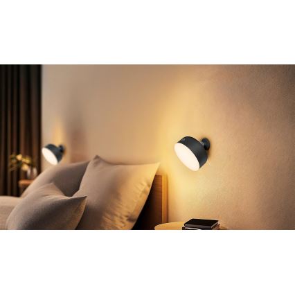 Osram - dimbare oplaadbare LED-bureaulamp 3-in-1 DECOR HELPER LED/1,8W/5V zwart