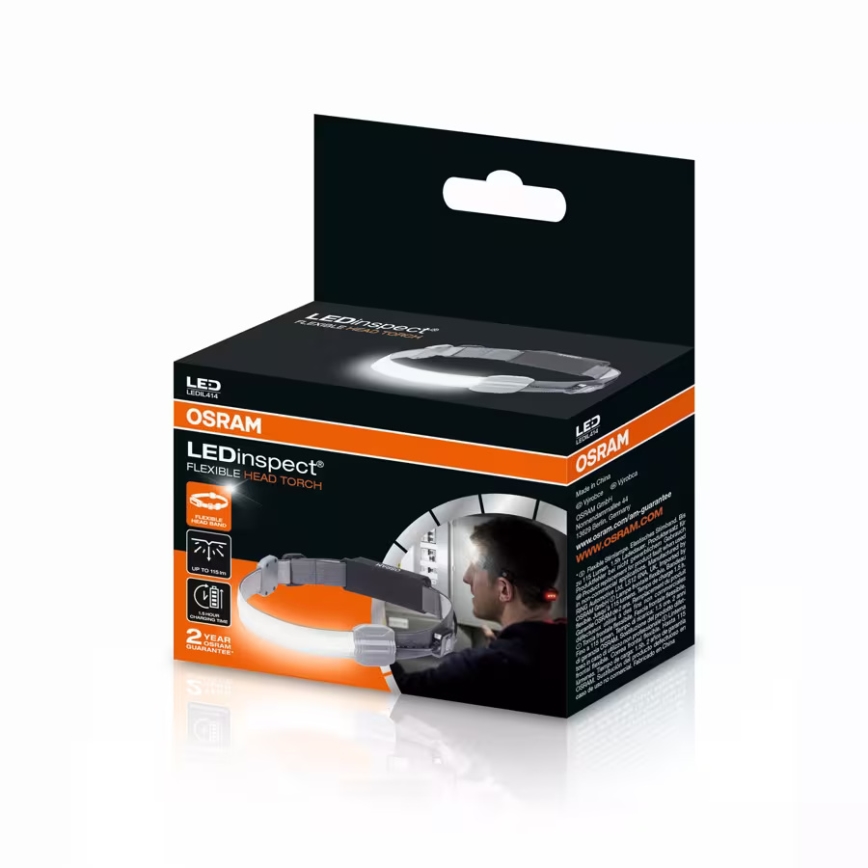 Osram - Dimbare oplaadbare LED-hoofdlamp LEDINSPECT LED/3W/3,7V IP42 1000 mAh