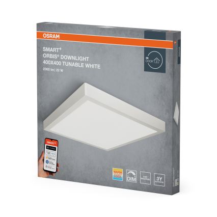 Osram - LED-dimbare plafondarmatuur SMART+ DOWNLIGHT LED/22W/230V 40x40 cm 3000-6500K Wi-Fi