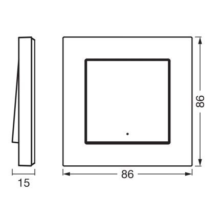 Osram - Draadloze 1-knops SMART+ schakelaar 5V Wi-Fi
