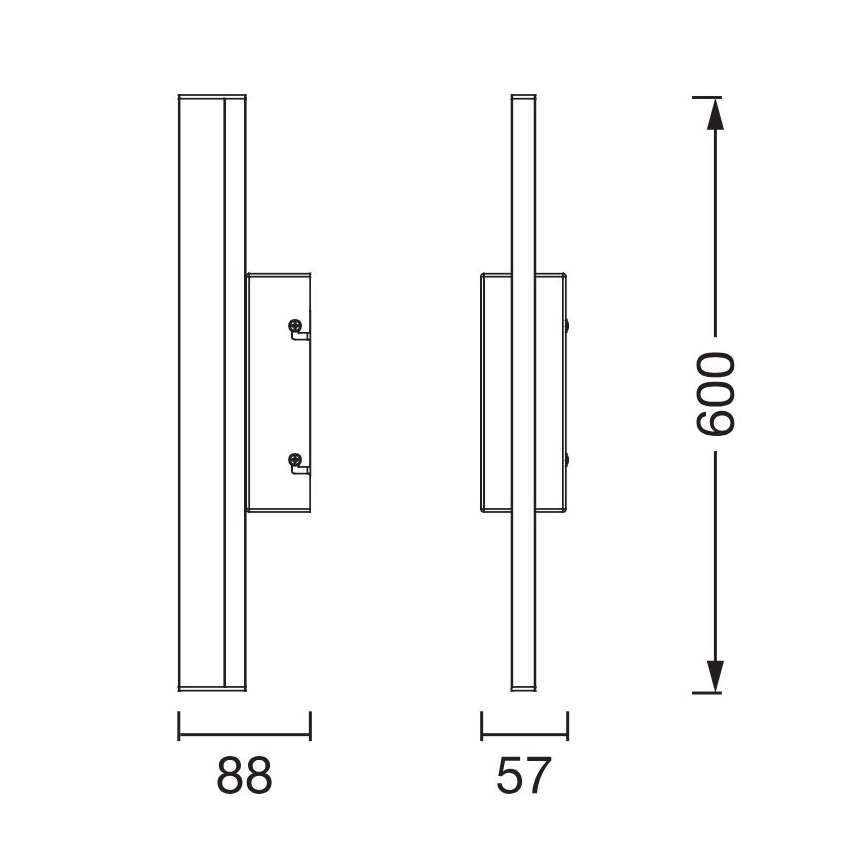 Osram - Éclairage miroir LED dimmable ORBIS MIRROR LED/10W/230V 3000/4000K 60 cm IP44
