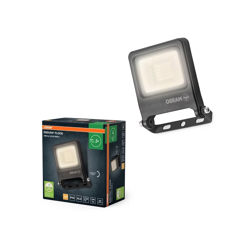 Osram - ENDURA LED schijnwerper 20W/230V 3000K IP65 antraciet