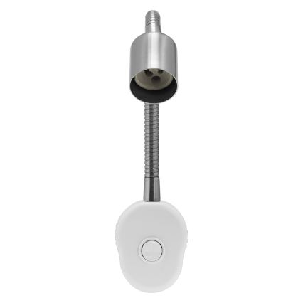 Osram - Flexibele wandlamp PLUG TUBE FLEX 1xGU10/5W/230V mat chroom/wit