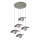 Osram - Hanglamp aan kabel DECOR PEARL 5xG9/5W/230V beige