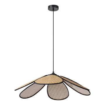 Osram - Hanglamp met kabel DECOR RATTAN 1xE27/15W/230V Ø 69 cm beige/zwart