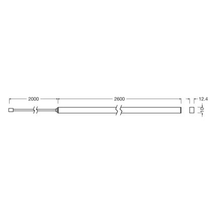 Osram - Kit d'extension pour ruban LED dimmable FLEX ACOUSTIC 2,6m LED/24W/24V