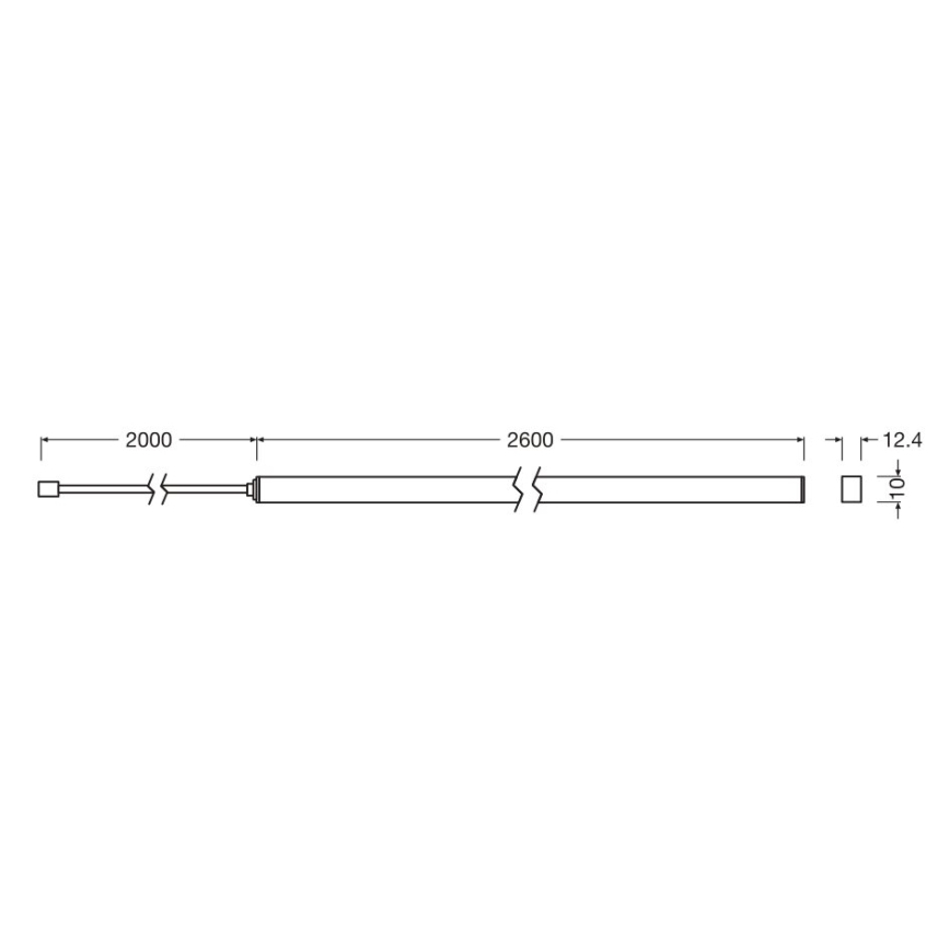Osram - Kit d'extension pour ruban LED dimmable FLEX ACOUSTIC 2,6m LED/24W/24V