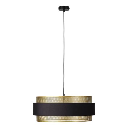 Osram - Kroonluchter aan kabel DECOR HORNET 3xE27/10W/230V Ø 50 cm zwart/goud