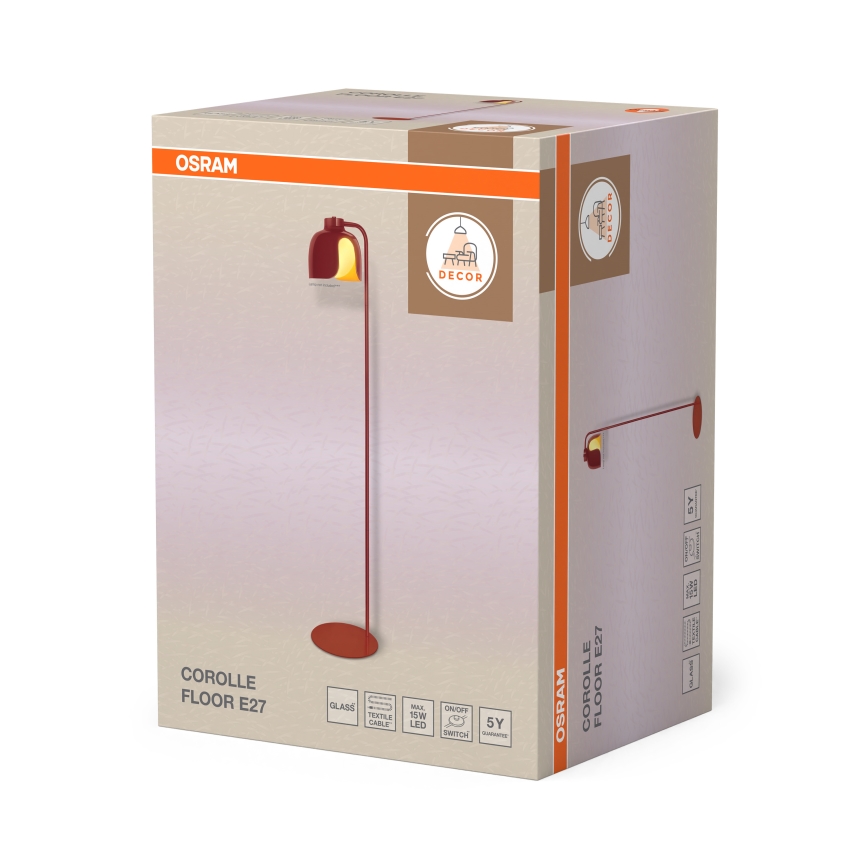 Osram - Lampadaire DECOR COROLLE 1xE27/15W/230V rouge