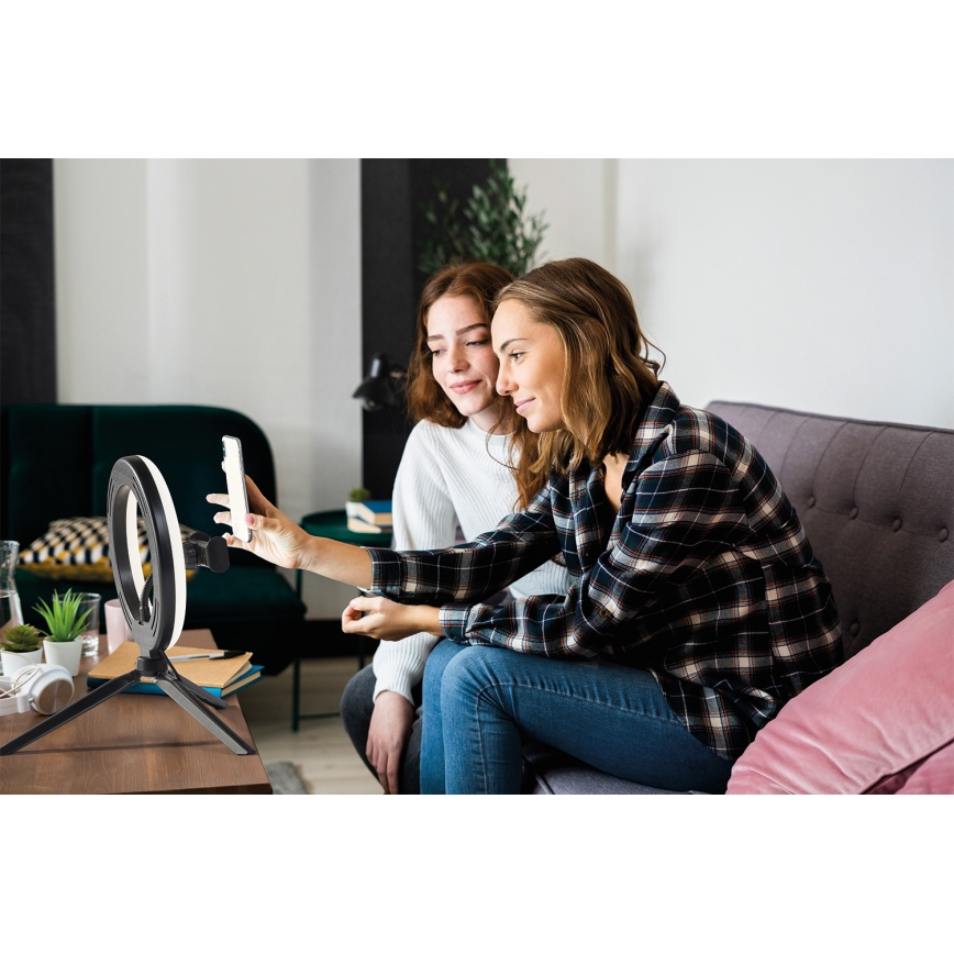 Osram - Lampe de bureau LED dimmable avec trépied et support pour vlogging LED/5,5W/USB 3000-6500K 210 mAh