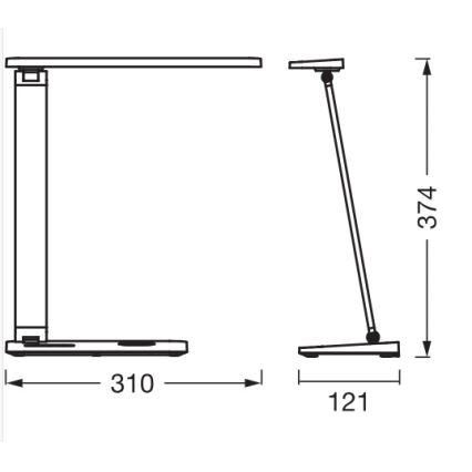Osram - Lampe de bureau LED à intensité variable OFFICE LINE LED/17W/230V 3000/4000/6500K blanche