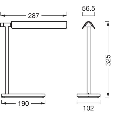 Osram - lampe de bureau LED dimmable OFFICE LINE LED/19W/230V 3000/4000/6500K noire