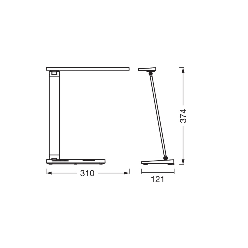 Osram - Lampe LED de bureau dimmable OFFICE LINE LED/7W/230V 3000/4000/6500K noire