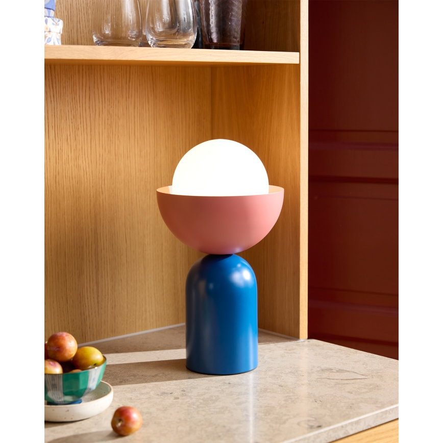 Osram - Lampe de table DECOR BOWL 1xE14/25W/230V bleue/rose