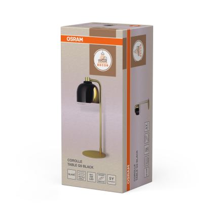 Osram - Lampe de table DECOR COROLLE 1xG9/20W/230V noire/dorée