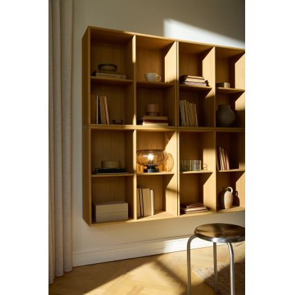 Osram - Lampe de table DECOR SMOKE 1xE27/12W/230V noir/gris fumé