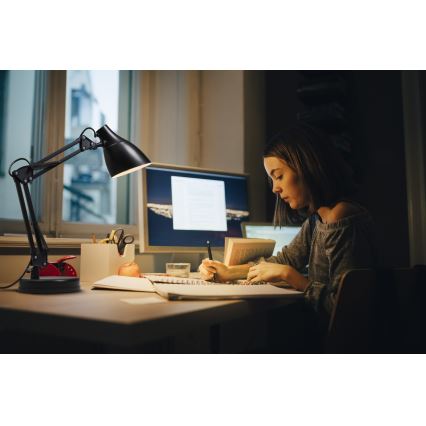 Osram - Lampe de table DESK LINE 1xE27/11W/230V noire