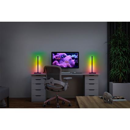 Osram - Lampe de bureau LED RGBW dimmable SMART+ MAGIC LED/7,5W/230V 2700-6500K noire Wi-Fi + télécommande