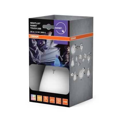 Osram - LED aanraakbaar kinder-nachtlampje TOUCH LED/2,5W/5V 1200 mAh konijn