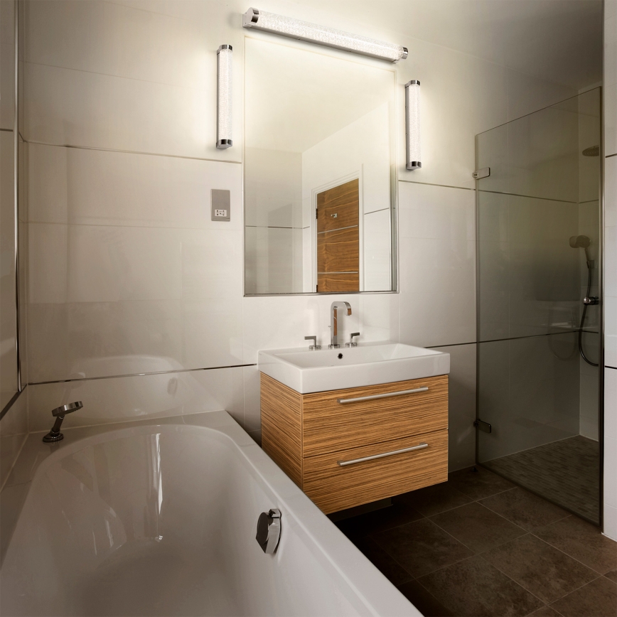 Osram - Dimbare LED-spiegelverlichting ORBIS TUBE LED/12W/230V 3000/4000K 60 cm IP44 mat chroom