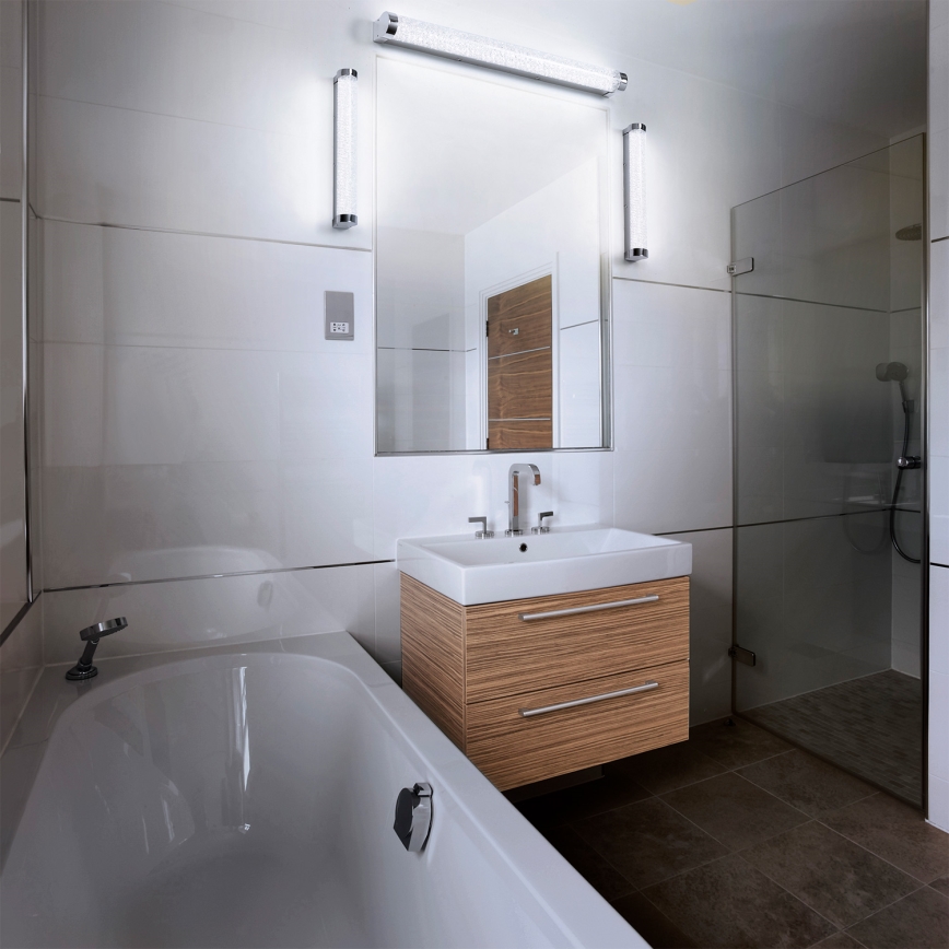 Osram - Dimbare LED-spiegelverlichting ORBIS TUBE LED/12W/230V 3000/4000K 60 cm IP44 mat chroom