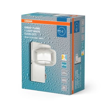 Osram - LED-wandlamp voor de badkamer ORBIS FLAME LED/5,5W/230V 3000/4000K IP44 wit