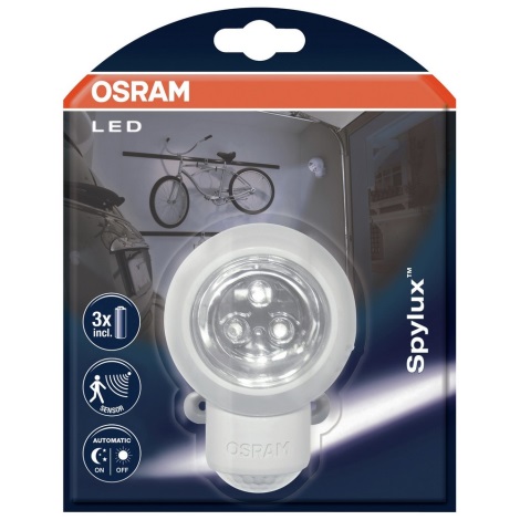 Osram - LED Buiten wandlamp met sensor SPYLUX 1xLED/0,3W/4,5V