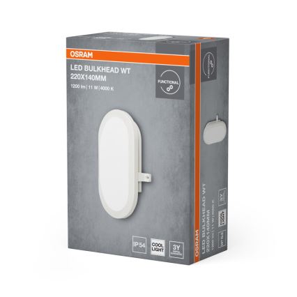 Osram - LED buitenwandlamp BULKHEAD LED/11W/230V IP54 wit