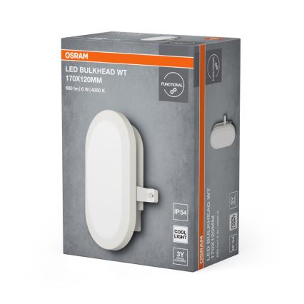 Osram - LED buitenwandlamp BULKHEAD LED/6W/230V IP54 wit