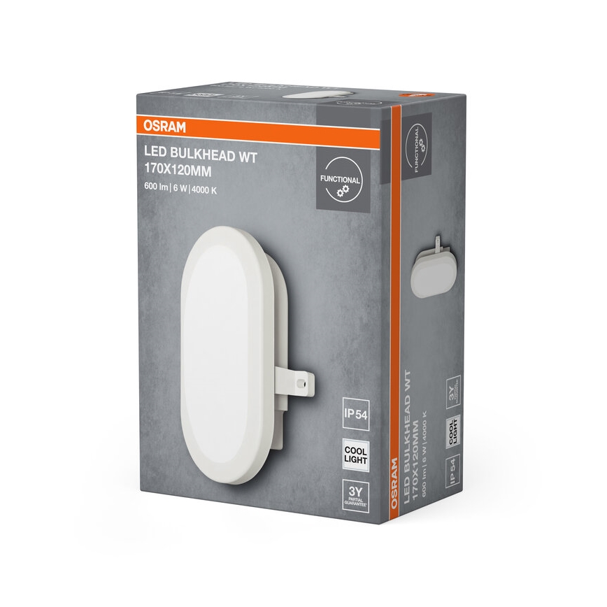 Osram - LED buitenwandlamp BULKHEAD LED/6W/230V IP54 wit