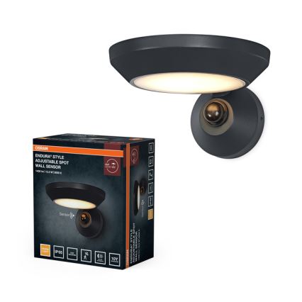 Osram - LED Buitenwandlamp met schemer- en bewegingssensor ENDURA STYLE LED/12W/230V IP65
