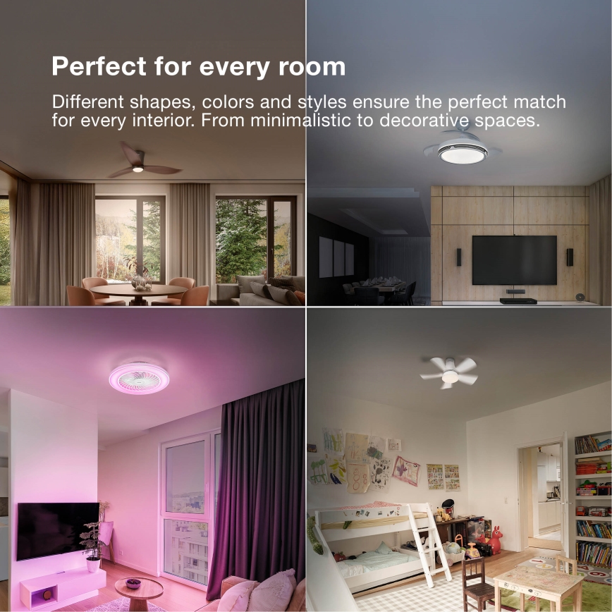 Osram - LED dimbare plafondlamp met ventilator LEVECHE LED/36W/230V 3000/4000/6500K + afstandsbediening
