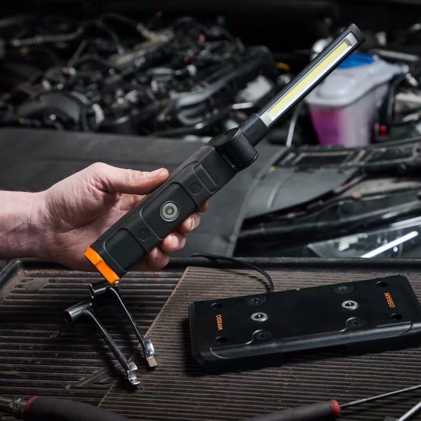 Osram - Dimbare oplaadbare inspectielamp LEDINSPECT WIRE-FREE SLIM 600 LED/5W/3,7V IP54